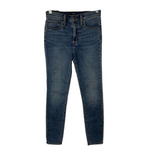 J.Crew Jeans Womens 25 Blue Denim 10" High Rise Skinny Fit Signature Stretch NWT